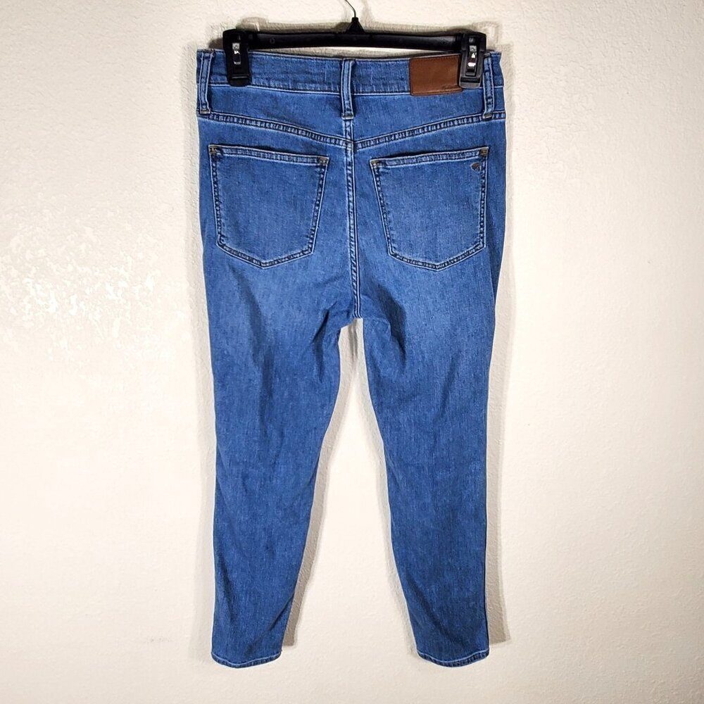 Madewell Blue Denim Skinny Crop Jeans Womens Size 26 High Rise 28x25 - Picture 13 of 14
